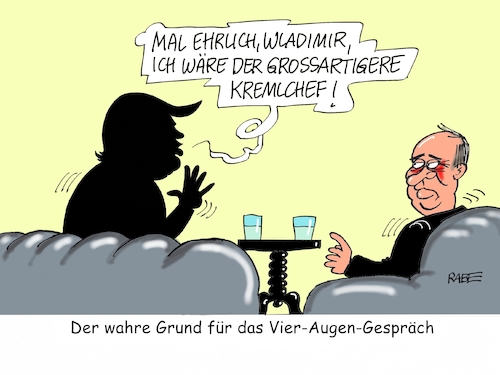 Cartoon: Grossartiger Chef (medium) by RABE tagged russlan,moskau,präsidentenwahl,kreml,kremlchef,putin,rabe,ralf,böhme,cartoon,karikatur,pressezeichnung,farbcartoon,tagescartoon,wetter,wetterbericht,helsinki,finnland,gipfeltreffen,trump,donald,schwergewichte,präsident,spitzentreffen,wladimir,beziehungen,boris,johnson,sun,may,russlan,moskau,präsidentenwahl,kreml,kremlchef,putin,rabe,ralf,böhme,cartoon,karikatur,pressezeichnung,farbcartoon,tagescartoon,wetter,wetterbericht,helsinki,finnland,gipfeltreffen,trump,donald,schwergewichte,präsident,spitzentreffen,wladimir,beziehungen,boris,johnson,sun,may