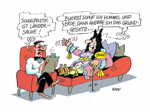 Cartoon: Grundgesetzänderung II (medium) by RABE tagged bildung,bildungspolitik,ländersache,digitalisierung,bund,grundgesetzänderung,rabe,ralf,böhme,cartoon,karikatur,pressezeichnung,farbcartoon,tagescartoon,lehrer,schüler,schultafel,märchenstunde,sonnenkönig,psychiater,bildung,bildungspolitik,ländersache,digitalisierung,bund,grundgesetzänderung,rabe,ralf,böhme,cartoon,karikatur,pressezeichnung,farbcartoon,tagescartoon,lehrer,schüler,schultafel,märchenstunde,sonnenkönig,psychiater