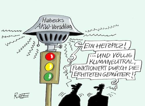 Cartoon: Heizhitzpilzkopfgemüter (medium) by RABE tagged gas,gassparen,gasnotstand,gasgeben,sanktionen,gasspeicher,gasheizung,rabe,ralf,böhme,cartoon,karikatur,pressezeichnung,farbcartoon,tagescartoon,robert,habeck,putin,ukrainekrieg,grüne,ampel,akw,laufzeitverlängerung,brennstäbe,nordstream,stromversorgung,reaktoren,abschaltung,brennelemente,pilz,heizpilz,hitze,gemüter,klima,klimaneutralität,gas,gassparen,gasnotstand,gasgeben,sanktionen,gasspeicher,gasheizung,rabe,ralf,böhme,cartoon,karikatur,pressezeichnung,farbcartoon,tagescartoon,robert,habeck,putin,ukrainekrieg,grüne,ampel,akw,laufzeitverlängerung,brennstäbe,nordstream,stromversorgung,reaktoren,abschaltung,brennelemente,pilz,heizpilz,hitze,gemüter,klima,klimaneutralität