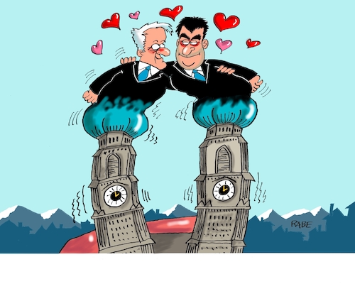 Cartoon: Herzallerliebste Doppelspitze (medium) by RABE tagged seehofer,csu,wahldebakel,bayern,rücktritt,rabe,ralf,böhme,münchen,sprengstoff,wahlergebnisse,söder,wahlurne,schwesterpartei,sondierungsgespräche,union,merkel,jamaika,obergrenze,markus,parteivorsitz,doppelspitze,landtagswahlen,seehofer,csu,wahldebakel,bayern,rücktritt,rabe,ralf,böhme,münchen,sprengstoff,wahlergebnisse,söder,wahlurne,schwesterpartei,sondierungsgespräche,union,merkel,jamaika,obergrenze,markus,parteivorsitz,doppelspitze,landtagswahlen