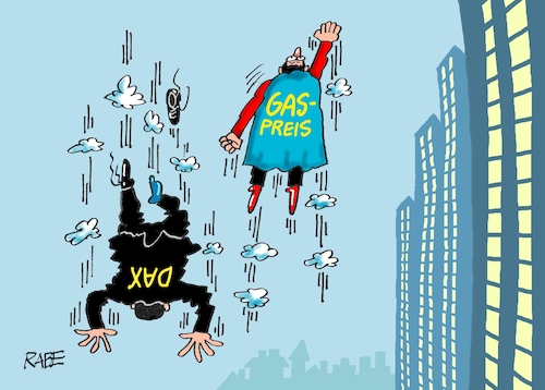 Cartoon: Höhenflug und Absturz (medium) by RABE tagged gas,gassparen,gasnotstand,gasgeben,sanktionen,gasspeicher,gasheizung,rabe,ralf,böhme,cartoon,karikatur,pressezeichnung,farbcartoon,tagescartoon,robert,habeck,putin,ukrainekrieg,dax,börse,anleger,höhenflug,superman,börsianer,aktien,aktienkurs,gas,gassparen,gasnotstand,gasgeben,sanktionen,gasspeicher,gasheizung,rabe,ralf,böhme,cartoon,karikatur,pressezeichnung,farbcartoon,tagescartoon,robert,habeck,putin,ukrainekrieg,dax,börse,anleger,höhenflug,superman,börsianer,aktien,aktienkurs