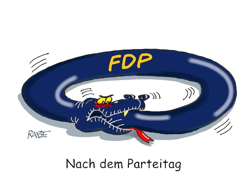 Cartoon: In den Schwanz beissen (medium) by RABE tagged merz,kanzler,koalition,union,spd,klingbeil,cartoon,karikatur,pressezeichnung,farbcartoon,tagescartoon,db,bahn,frühling,frühjahr,frühjahrsputz,ice,zug,blumenkasten,blumenkästen,esc,songcontest,fdp,liberale,parteitag,kubicki,strack,zimmermann,biss,schlangenbiss,schwanz,merz,kanzler,koalition,union,spd,klingbeil,cartoon,karikatur,pressezeichnung,farbcartoon,tagescartoon,db,bahn,frühling,frühjahr,frühjahrsputz,ice,zug,blumenkasten,blumenkästen,esc,songcontest,fdp,liberale,parteitag,kubicki,strack,zimmermann,biss,schlangenbiss,schwanz