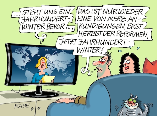 Cartoon: JahrhundertwinterII (medium) by RABE tagged merz,union,kanzler,fritze,koalition,spd,klingbeil,bundesregierung,rabe,ralf,böhme,cartoon,karikatur,pressezeichnung,farbcartoon,tagescartoon,trump,putin,krisen,tv,nachrichten,waschmaschine,herbst,reformen,winter,jahrhundertwinter,eis,kälte,schnee,frost,dwd,news,merz,union,kanzler,fritze,koalition,spd,klingbeil,bundesregierung,rabe,ralf,böhme,cartoon,karikatur,pressezeichnung,farbcartoon,tagescartoon,trump,putin,krisen,tv,nachrichten,waschmaschine,herbst,reformen,winter,jahrhundertwinter,eis,kälte,schnee,frost,dwd,news