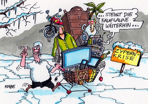 Cartoon: Kauflaune (medium) by RABE tagged zypern,zypernkrise,staatspleite,rettungspaket,banken,kauflaune,verbraucher,rabe,ralf,böhme,cartoon,karikatur,korbwagen,steuerzahler,eis,eisfläche,winter,eiszeit,nikosia,finanzchefs,mittelmeer,staatsbankrott,euro,eu,brüssel,eurozone,zypern,zypernkrise,staatspleite,rettungspaket,banken,kauflaune,verbraucher,rabe,ralf,böhme,cartoon,karikatur,korbwagen,steuerzahler,eis,eisfläche,winter,eiszeit,nikosia,finanzchefs,mittelmeer,staatsbankrott,euro,eu,brüssel,eurozone