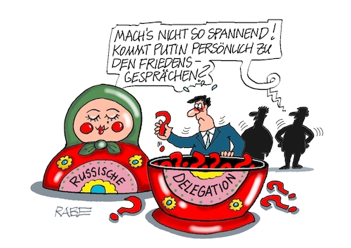 Cartoon: Kommt er nun (medium) by RABE tagged trrump,donald,präsident,usa,zoll,strafzoll,cartoon,karikatur,rabe,ralf,böhme,pressezeichnung,farbcartoon,tagescartoon,vatikan,büro,papst,franziskus,tod,sekretär,konklave,selbsternennung,kirche,bischof,putin,selenskyj,ukrainekrieg,frieden,friedensgespräch,ankara,istanbul,türkei,erdogan,waffenstillstand,russland,ukraine,vermittlung,madroschka,babuschka,frage,fragezeichen,trrump,donald,präsident,usa,zoll,strafzoll,cartoon,karikatur,rabe,ralf,böhme,pressezeichnung,farbcartoon,tagescartoon,vatikan,büro,papst,franziskus,tod,sekretär,konklave,selbsternennung,kirche,bischof,putin,selenskyj,ukrainekrieg,frieden,friedensgespräch,ankara,istanbul,türkei,erdogan,waffenstillstand,russland,ukraine,vermittlung,madroschka,babuschka,frage,fragezeichen