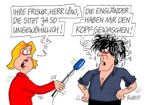 Cartoon: Kopfwäsche (medium) by RABE tagged jogi,löw,bundestrainer,em,europameistereschaft,fußball,fußballer,achtelfinale,england,deutschland,wembley,wembleystadion,ausscheiden,rabe,ralf,böhme,cartoon,karikatur,pressezeichnung,farbcartoon,tagescartoon,interview,frisur,kopfwäsche,nationalmannschaft,nationaltrainer,sport,sportler,müller,jogi,löw,bundestrainer,em,europameistereschaft,fußball,fußballer,achtelfinale,england,deutschland,wembley,wembleystadion,ausscheiden,rabe,ralf,böhme,cartoon,karikatur,pressezeichnung,farbcartoon,tagescartoon,interview,frisur,kopfwäsche,nationalmannschaft,nationaltrainer,sport,sportler,müller