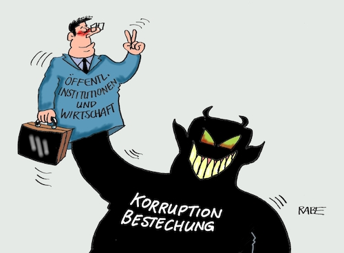 Cartoon: Korruption (medium) by RABE tagged wirtschaft,behörden,institutionen,ämter,lobby,lobbyisten,bestechung,rabe,ralf,böhme,cartoon,karikatur,pressezeichnung,farbcartoon,tagescartoon,geld,monster,teufel,euros,reisen,deutschland,rechtsstaat,bürger,vertrauen,wirtschaft,behörden,institutionen,ämter,lobby,lobbyisten,bestechung,rabe,ralf,böhme,cartoon,karikatur,pressezeichnung,farbcartoon,tagescartoon,geld,monster,teufel,euros,reisen,deutschland,rechtsstaat,bürger,vertrauen