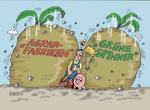 Cartoon: Kraut und Rüben (medium) by RABE tagged virus,corona,pandemie,coronakrise,rabe,ralf,böhme,cartoon,karikatur,pressezeichnung,farbcartoon,tagescartoon,viren,virenschutz,mundschutz,desinfektion,föderal,föderalismus,ländersache,bauern,agrarbetriebe,grüne,eu,richtlinien,agrarpolitik,landwirte,rüben,feld,aussaat,verdrängung,vieh,schweinezucht,viehhaltunh,virus,corona,pandemie,coronakrise,rabe,ralf,böhme,cartoon,karikatur,pressezeichnung,farbcartoon,tagescartoon,viren,virenschutz,mundschutz,desinfektion,föderal,föderalismus,ländersache,bauern,agrarbetriebe,grüne,eu,richtlinien,agrarpolitik,landwirte,rüben,feld,aussaat,verdrängung,vieh,schweinezucht,viehhaltunh