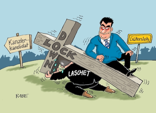 Cartoon: Kreuz mit dem Kreuz (medium) by RABE tagged virus,corona,pandemie,coronakrise,rabe,ralf,böhme,cartoon,karikatur,pressezeichnung,farbcartoon,tagescartoon,viren,virenschutz,mundschutz,desinfektion,föderal,föderalismus,ländersache,nrw,gütersloh,tönnies,schlachthof,armin,laschet,ministerpräsident,lockdown,kanzlerkandidat,kreuz,kreuzweg,jesus,christus,markus,söder,bayern,minister,csu,cdu,union,einreiseverbot,virus,corona,pandemie,coronakrise,rabe,ralf,böhme,cartoon,karikatur,pressezeichnung,farbcartoon,tagescartoon,viren,virenschutz,mundschutz,desinfektion,föderal,föderalismus,ländersache,nrw,gütersloh,tönnies,schlachthof,armin,laschet,ministerpräsident,lockdown,kanzlerkandidat,kreuz,kreuzweg,jesus,christus,markus,söder,bayern,minister,csu,cdu,union,einreiseverbot