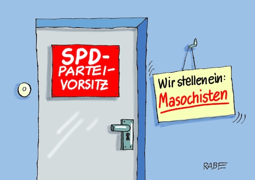 Cartoon: Masochisten nochmal (medium) by RABE tagged nahles,spd,sozialdemokraten,groko,umfragetief,scholz,rabe,ralf,böhme,cartoon,karikatur,pressezeichnung,farbcartoon,tagescartoon,herztod,magenerkrankungen,arzt,herzbericht,herzinfarkt,fraktionsvorsitz,parteivorsitz,rücktritt,parteispitze,dryer,gümpel,trio,neuwahlen,urwahlen,masochisten,nahles,spd,sozialdemokraten,groko,umfragetief,scholz,rabe,ralf,böhme,cartoon,karikatur,pressezeichnung,farbcartoon,tagescartoon,herztod,magenerkrankungen,arzt,herzbericht,herzinfarkt,fraktionsvorsitz,parteivorsitz,rücktritt,parteispitze,dryer,gümpel,trio,neuwahlen,urwahlen,masochisten