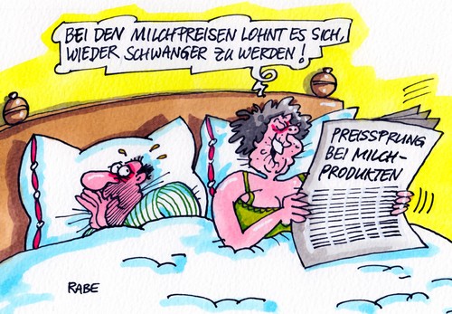 Cartoon: Milchmäuse (medium) by RABE tagged preis,preise,euro,milch,milchpreise,preispolitik,krise,eurokrise,bauern,milchvieh,rabe,ralf,böhme,cartoon,karikatur,molkerei,molkereiprodukte,käse,joghurt,quark,schwanger,schwangerschaft,beischlaf,geschlechtsverkehr,mann,frau,ehepaar,bett,schlafzimmer,preissprung,preiserhöhung,handel,supermarkt,kühlregal,preis,preise,euro,milch,milchpreise,preispolitik,krise,eurokrise,bauern,milchvieh,rabe,ralf,böhme,cartoon,karikatur,molkerei,molkereiprodukte,käse,joghurt,quark,schwanger,schwangerschaft,sex,beischlaf,geschlechtsverkehr,mann,frau,ehepaar,bett,schlafzimmer,preissprung,preiserhöhung,handel,supermarkt,kühlregal