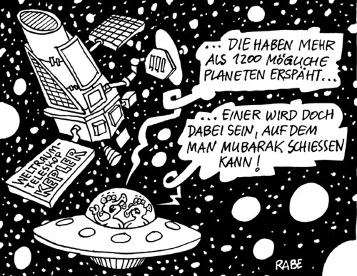 Cartoon: Mubarak auf den Mond schießen (medium) by RABE tagged staatschef,afrika,demokratie,demonstrationen,gewalt,straßenschlachten,ägybten,pyramiden,wüste,umschwung,umwälzung,krise,nachrichten,journalisten,bevölkerung,panzer,militär,mubarak,mubarak,ägypten,jordanien,jemen,islam,arabien,demokratie