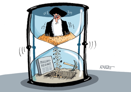 Cartoon: Mullahs auf Sand gebaut (medium) by RABE tagged merz,kanzler,koalition,union,spd,klingbeil,cartoon,karikatur,pressezeichnung,farbcartoon,tagescartoon,weihnachten,silvester,neujahr,jahresbeginn,start,rettung,rettungsring,michel,ertrinken,mullah,mullahs,mullahregime,regime,iran,usa,proteste,demo,sanduhr,ablauf,zeit,eieruhr,grab,merz,kanzler,koalition,union,spd,klingbeil,cartoon,karikatur,pressezeichnung,farbcartoon,tagescartoon,weihnachten,silvester,neujahr,jahresbeginn,start,rettung,rettungsring,michel,ertrinken,mullah,mullahs,mullahregime,regime,iran,usa,proteste,demo,sanduhr,ablauf,zeit,eieruhr,grab