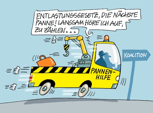 Cartoon: Pannenhilfe (medium) by RABE tagged merz,kanzler,koalition,union,spd,klingbeil,cartoon,karikatur,pressezeichnung,farbcartoon,tagescartoon,db,bahn,frühling,frühjahr,frühjahrsputz,ice,zug,blumenkasten,blumenkästen,entlastung,entlastungsprämie,prämie,bundesrat,länder,scheitern,panne,pannenhilfe,adac,abschleppdienst,merz,kanzler,koalition,union,spd,klingbeil,cartoon,karikatur,pressezeichnung,farbcartoon,tagescartoon,db,bahn,frühling,frühjahr,frühjahrsputz,ice,zug,blumenkasten,blumenkästen,entlastung,entlastungsprämie,prämie,bundesrat,länder,scheitern,panne,pannenhilfe,adac,abschleppdienst