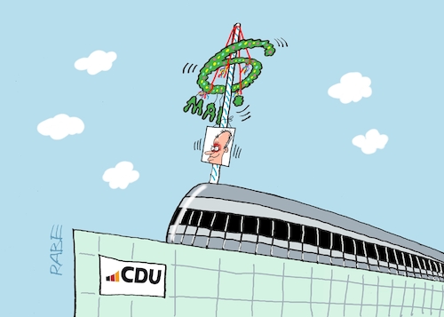 Parteizentrale im Mai Parteizentrale im Mai