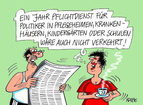 Cartoon: Pflichtdienstleister (medium) by RABE tagged pflichtdienst,pflichtjahr,schulabgänger,dienstpflicht,freiwillige,union,pflegeheime,krankenhäuser,schulen,kitas,kindergärten,rabe,ralf,böhme,cartoon,karikatur,pressezeichnung,farbcartoon,tagescartoon,jugendliche,krisengebiete,kriesenherde,bundeswehr,bürgerpflicht,pflichtdienst,pflichtjahr,schulabgänger,dienstpflicht,freiwillige,union,pflegeheime,krankenhäuser,schulen,kitas,kindergärten,rabe,ralf,böhme,cartoon,karikatur,pressezeichnung,farbcartoon,tagescartoon,jugendliche,krisengebiete,kriesenherde,bundeswehr,bürgerpflicht