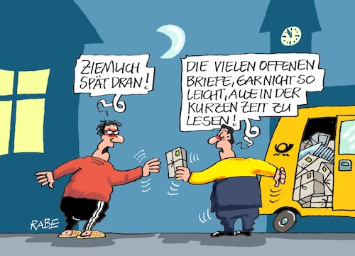 Cartoon: Please Mister Postman (medium) by RABE tagged usa,biden,telefonat,putin,moskau,kreml,kremlchef,rabe,ralf,böhme,cartoon,karikatur,pressezeichnung,farbcartoon,tagescartoon,ukraine,ukrainekrise,nato,telefonleitung,gipfel,ukrainegipfel,macron,ukrainekrieg,kiew,atomwaffen,waffenlieferungen,offener,brief,briefträger,postbote,postauto,post,pakete,nachts,mond,leser,usa,biden,telefonat,putin,moskau,kreml,kremlchef,rabe,ralf,böhme,cartoon,karikatur,pressezeichnung,farbcartoon,tagescartoon,ukraine,ukrainekrise,nato,telefonleitung,gipfel,ukrainegipfel,macron,ukrainekrieg,kiew,atomwaffen,waffenlieferungen,offener,brief,briefträger,postbote,postauto,post,pakete,nachts,mond,leser