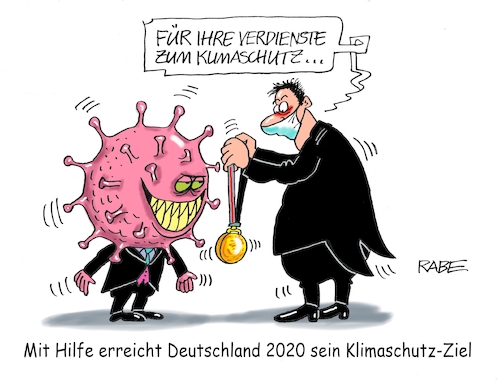 Cartoon: Preisträgerhaftes (medium) by RABE tagged virus,corona,pandemie,coronakrise,rabe,ralf,böhme,cartoon,karikatur,pressezeichnung,farbcartoon,tagescartoon,viren,virenschutz,mundschutz,desinfektion,föderal,föderalismus,ländersache,abstand,pflichttest,testpflicht,lockerungen,umwelt,umweltschutz,fahrverbot,klima,klimawandel,klimaziele,deutschland,preis,preisträger,auszeichnung,medaille,orden,virus,corona,pandemie,coronakrise,rabe,ralf,böhme,cartoon,karikatur,pressezeichnung,farbcartoon,tagescartoon,viren,virenschutz,mundschutz,desinfektion,föderal,föderalismus,ländersache,abstand,pflichttest,testpflicht,lockerungen,umwelt,umweltschutz,fahrverbot,klima,klimawandel,klimaziele,deutschland,preis,preisträger,auszeichnung,medaille,orden