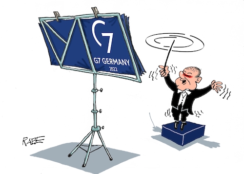 Cartoon: Regiepult (medium) by RABE tagged frankreich,paris,emanuel,macron,le,pen,franzose,präsidentschaftswahl,rabe,ralf,böhme,cartoon,karikatur,pressezeichnung,farbzeichnung,tagescartoon,knall,erschütterung,putin,angriff,ukrainekrieg,olaf,scholz,gipfel,gipfeltreffen,gastgeber,schloß,elmau,bayern,staatschefs,regierungschefs,sanktionen,goldembargo,gaslieferung,nordstream,gaskrise,klimakrise,frankreich,paris,emanuel,macron,le,pen,franzose,präsidentschaftswahl,rabe,ralf,böhme,cartoon,karikatur,pressezeichnung,farbzeichnung,tagescartoon,knall,erschütterung,putin,angriff,ukrainekrieg,olaf,scholz,gipfel,gipfeltreffen,gastgeber,schloß,elmau,bayern,staatschefs,regierungschefs,sanktionen,goldembargo,gaslieferung,nordstream,gaskrise,klimakrise