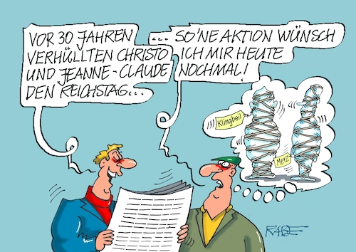 Cartoon: Reichstagsverhüllung (medium) by RABE tagged merz,union,kanzler,fritze,koalition,spd,klingbeil,bundesregierung,rabe,ralf,böhme,cartoon,karikatur,pressezeichnung,farbcartoon,tagescartoon,trump,putin,krisen,tv,nachrichten,reichstag,verhüllung,regierung,berlin,reichstagsverhüllung,christo,jeanne,claude,merz,union,kanzler,fritze,koalition,spd,klingbeil,bundesregierung,rabe,ralf,böhme,cartoon,karikatur,pressezeichnung,farbcartoon,tagescartoon,trump,putin,krisen,tv,nachrichten,reichstag,verhüllung,regierung,berlin,reichstagsverhüllung,christo,jeanne,claude