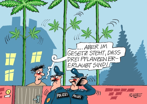 Cartoon: Riesencannabis (medium) by RABE tagged ampel,ampelkoalition,bundesregierung,fdp,spd,grüne,scholz,habeck,lindner,schuldenbremse,inflation,stagnation,konjunktur,krise,karl,lauterbach,rabe,ralf,böhme,karikatur,cartoon,pressezeichnung,farbcartoon,tagescartoon,cannabis,cannabislegalisierung,legalisierung,konsum,cannabiskonsum,cannabisbesitz,cannabispflanzen,kontrolle,polizei,ampel,ampelkoalition,bundesregierung,fdp,spd,grüne,scholz,habeck,lindner,schuldenbremse,inflation,stagnation,konjunktur,krise,karl,lauterbach,rabe,ralf,böhme,karikatur,cartoon,pressezeichnung,farbcartoon,tagescartoon,cannabis,cannabislegalisierung,legalisierung,konsum,cannabiskonsum,cannabisbesitz,cannabispflanzen,kontrolle,polizei