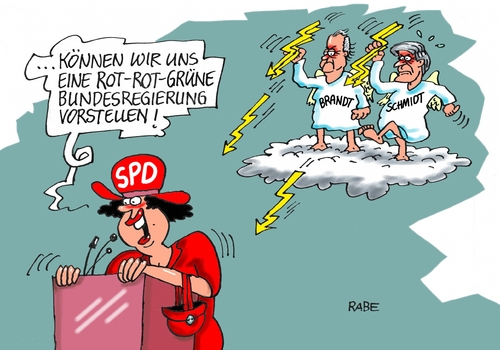 Cartoon: Rot Rot Grün (medium) by RABE tagged bundesregierung,spd,bundestagswahl,rot,grün,linke,grüne,koalition,ramelow,thüringen,rednerpult,rabe,ralf,böhme,cartoon,karikatur,pressezeichnung,farbcartoon,tagescartoon,tante,wolke,himmel,engel,willy,brandt,helmut,schmidt,zeus,blitze,bundesregierung,spd,bundestagswahl,rot,grün,linke,grüne,koalition,ramelow,thüringen,rednerpult,rabe,ralf,böhme,cartoon,karikatur,pressezeichnung,farbcartoon,tagescartoon,tante,wolke,himmel,engel,willy,brandt,helmut,schmidt,zeus,blitze