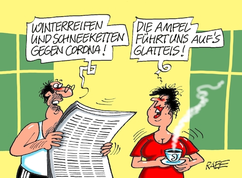 Cartoon: Rutschpartie (medium) by RABE tagged corona,kliniken,intensivbetten,überbelegung,op,operationen,omikron,boosterimpfung,coronamaßnahmen,coronakurs,lockerungen,märz,freedomday,schutzmaßnahmen,infektionsschutzmassnahmen,karl,lauterbach,buschmann,fdp,herbst,winter,maskenpflicht,ländersachen,schneeketten,winterreifen,glatteis,corona,kliniken,intensivbetten,überbelegung,op,operationen,omikron,boosterimpfung,coronamaßnahmen,coronakurs,lockerungen,märz,freedomday,schutzmaßnahmen,infektionsschutzmassnahmen,karl,lauterbach,buschmann,fdp,herbst,winter,maskenpflicht,ländersachen,schneeketten,winterreifen,glatteis