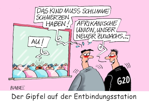 Cartoon: Säuglingsstation (medium) by RABE tagged gipfel,gipfeltreffen,indien,industristaaten,industrienationen,rabe,ralf,böhme,cartoon,karikatur,pressezeichnung,farbcartoon,tagescartoon,china,russland,usa,europa,säugling,babys,au,afrika,zuwachs,nachwuchs,gipfel,gipfeltreffen,indien,industristaaten,industrienationen,rabe,ralf,böhme,cartoon,karikatur,pressezeichnung,farbcartoon,tagescartoon,china,russland,usa,europa,säugling,babys,au,afrika,zuwachs,nachwuchs