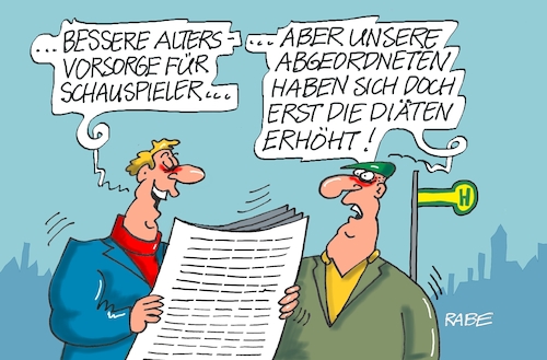 Cartoon: Schauspielerei (medium) by RABE tagged merz,groko,spd,union,posten,postenvergabe,rabe,ralf,böhme,cartoon,karikatur,pressezeichnung,farbcartoon,tagescartoon,schaufenster,deko,umbau,laden,ladenhüter,regierungsbildung,rente,altersvorsorge,altersbezüge,erhöhung,rentenerhöhung,schauspieler,film,tv,diät,diäten,anpassung,merz,groko,spd,union,posten,postenvergabe,rabe,ralf,böhme,cartoon,karikatur,pressezeichnung,farbcartoon,tagescartoon,schaufenster,deko,umbau,laden,ladenhüter,regierungsbildung,rente,altersvorsorge,altersbezüge,erhöhung,rentenerhöhung,schauspieler,film,tv,diät,diäten,anpassung