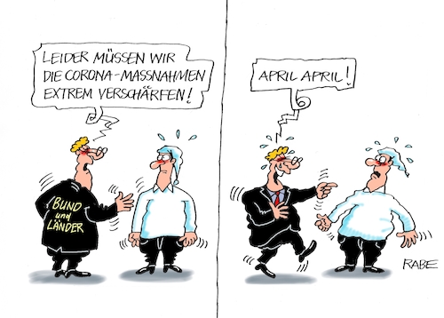 Cartoon: Scherzilein (medium) by RABE tagged corona,kliniken,intensivbetten,überbelegung,op,operationen,omikron,boosterimpfung,coronamaßnahmen,coronakurs,lockerungen,märz,freedomday,schutzmaßnahmen,maskenpflicht,lockerung,aufhebung,coronaschutzmassnahmen,april,aprilscherz,scherzkekse,corona,kliniken,intensivbetten,überbelegung,op,operationen,omikron,boosterimpfung,coronamaßnahmen,coronakurs,lockerungen,märz,freedomday,schutzmaßnahmen,maskenpflicht,lockerung,aufhebung,coronaschutzmassnahmen,april,aprilscherz,scherzkekse