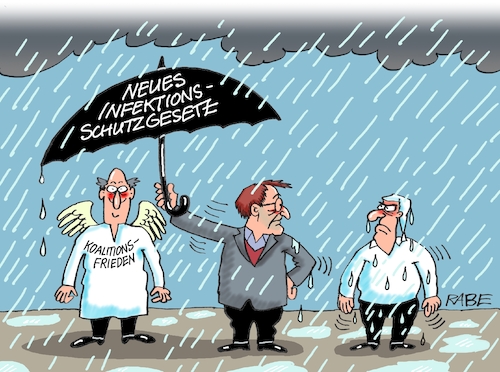 Cartoon: Schirmherrschaft (medium) by RABE tagged corona,kliniken,intensivbetten,überbelegung,op,operationen,omikron,boosterimpfung,coronamaßnahmen,coronakurs,lockerungen,märz,freedomday,schutzmaßnahmen,ampel,infekionsschutzgesetz,karl,lauterbach,infektion,infektionsschutzgesetz,fdp,kubicki,koalition,koalitionsfrieden,schirm,schirmherrschaft,regenschirm,regenwolke,pfützen,nässe,michel,volk,corona,kliniken,intensivbetten,überbelegung,op,operationen,omikron,boosterimpfung,coronamaßnahmen,coronakurs,lockerungen,märz,freedomday,schutzmaßnahmen,ampel,infekionsschutzgesetz,karl,lauterbach,infektion,infektionsschutzgesetz,fdp,kubicki,koalition,koalitionsfrieden,schirm,schirmherrschaft,regenschirm,regenwolke,pfützen,nässe,michel,volk