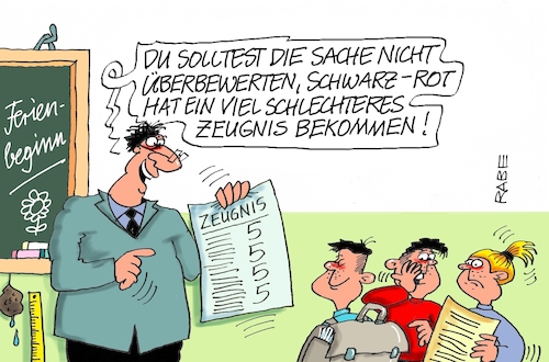 Schwarzrotes Zeugnis