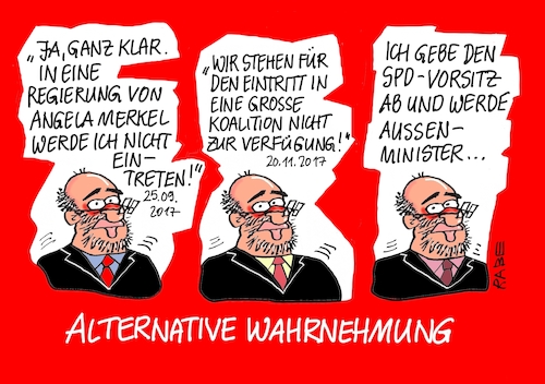 Cartoon: Seltsames (medium) by RABE tagged sonderparteitag,spd,martin,schulz,ja,groko,koalitionsverhandlungen,rabe,ralf,böhme,cartoon,karikatur,pressezeichnung,farbcartoon,tagescartoon,merkel,union,koalitionsgespräche,alternativ,wahrnehmung,ministerposten,merkelregierung,aussenminister,vorsitz,parteivorsitz,nahles,sonderparteitag,spd,martin,schulz,ja,groko,koalitionsverhandlungen,rabe,ralf,böhme,cartoon,karikatur,pressezeichnung,farbcartoon,tagescartoon,merkel,union,koalitionsgespräche,alternativ,wahrnehmung,ministerposten,merkelregierung,aussenminister,vorsitz,parteivorsitz,nahles