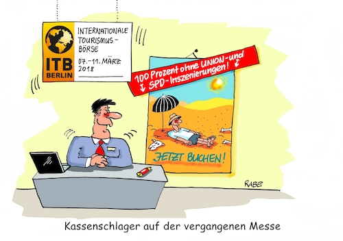 Cartoon: Sichere Zone (medium) by RABE tagged sonderparteitag,spd,martin,schulz,ja,groko,koalitionsverhandlungen,rabe,ralf,böhme,cartoon,karikatur,pressezeichnung,farbcartoon,tagescartoon,merkel,union,koalitionsgespräche,regierungsbildung,inszenierung,theater,nahles,scholz,tourismus,ministerposten,tourismusbörse,berlin,tourismusmesse,reisen,wüste,ruhe,erholung,kabinettsumbildung,stühlerücken,sonne,pur,liegestuhl,sonnenschirm,sonderparteitag,spd,martin,schulz,ja,groko,koalitionsverhandlungen,rabe,ralf,böhme,cartoon,karikatur,pressezeichnung,farbcartoon,tagescartoon,merkel,union,koalitionsgespräche,regierungsbildung,inszenierung,theater,nahles,scholz,tourismus,ministerposten,tourismusbörse,berlin,tourismusmesse,reisen,wüste,ruhe,erholung,kabinettsumbildung,stühlerücken,sonne,pur,liegestuhl,sonnenschirm