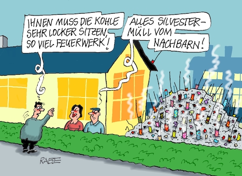 Cartoon: Silvesterschrott (medium) by RABE tagged silvester,silvesterfeier,neujahr,rabe,ralf,böhme,cartoon,karikatur,pressezeichnung,farbcartoon,tagescartoon,musical,theater,jahresrückblick,beschwerde,beschwerdebuch,silvestermüll,böller,raketen,prosit,stabraketen,müllbeseitigung,hausbesitzer,nachbar,nachbarschaft,silvester,silvesterfeier,neujahr,rabe,ralf,böhme,cartoon,karikatur,pressezeichnung,farbcartoon,tagescartoon,musical,theater,jahresrückblick,beschwerde,beschwerdebuch,silvestermüll,böller,raketen,prosit,stabraketen,müllbeseitigung,hausbesitzer,nachbar,nachbarschaft