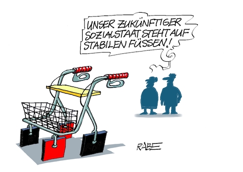 Cartoon: Sozialstaatsreform (medium) by RABE tagged merz,kanzler,koalition,union,spd,klingbeil,cartoon,karikatur,pressezeichnung,farbcartoon,tagescartoon,db,bahn,frühling,frühjahr,frühjahrsputz,ice,zug,blumenkasten,blumenkästen,esc,songcontest,reform,sozialstaat,sozialstaatsreform,rentner,rentenreform,rollator,merz,kanzler,koalition,union,spd,klingbeil,cartoon,karikatur,pressezeichnung,farbcartoon,tagescartoon,db,bahn,frühling,frühjahr,frühjahrsputz,ice,zug,blumenkasten,blumenkästen,esc,songcontest,reform,sozialstaat,sozialstaatsreform,rentner,rentenreform,rollator