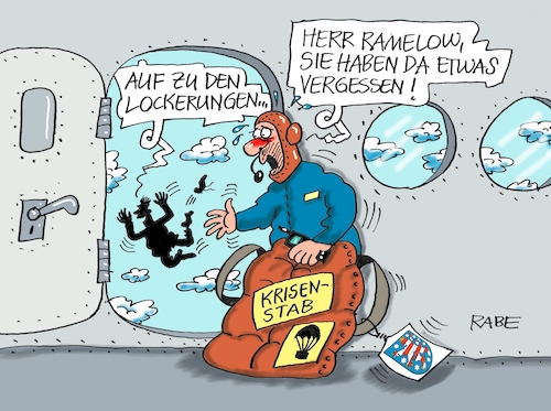 Cartoon: Sprung aus den Wolken (medium) by RABE tagged virus,corona,pandemie,coronakrise,rabe,ralf,böhme,cartoon,karikatur,pressezeichnung,farbcartoon,tagescartoon,viren,virenschutz,mundschutz,desinfektion,föderal,föderalismus,ländersache,bodo,ramelow,thüringen,lockerungen,abstandsregeln,krisenstab,sonneberg,greiz,hotspot,absprung,flugzeug,fallschirm,rettungsschirm,virus,corona,pandemie,coronakrise,rabe,ralf,böhme,cartoon,karikatur,pressezeichnung,farbcartoon,tagescartoon,viren,virenschutz,mundschutz,desinfektion,föderal,föderalismus,ländersache,bodo,ramelow,thüringen,lockerungen,abstandsregeln,krisenstab,sonneberg,greiz,hotspot,absprung,flugzeug,fallschirm,rettungsschirm