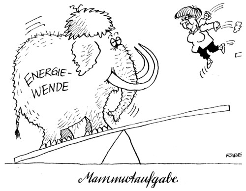 Cartoon: Sprungbrett (medium) by RABE tagged netz,netzausbau,energie,energiewende,kanzlerin,merkel,cdu,altmaier,rösler,fdp,bundesumweltminister,mammut,mammutprojekt,sprungbrett,artist,mammutaufgabe,energiekonzerne,atomausstieg,schwarzgelb,eon,merkel,kanzlerin,cdu,altmaier,röttgen,rösler,fdp,energiewende,atomausstieg,windkraft