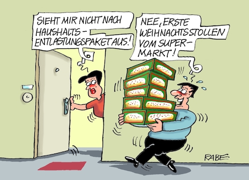 Cartoon: Stollenbelastungspaket (medium) by RABE tagged ampel,ampelregierung,rot,grün,gelb,fdp,spd,grüne,rabe,ralf,böhme,cartoon,karikatur,pressezeichnung,farbcartoon,tagescartoon,pöbelei,pöbler,bestrafung,regelung,beschimpfung,bundestag,abgeordnete,stollen,weihnachtsstollen,lebkuchen,weihnachten,bundeshaushalt,haushalt,ampel,ampelregierung,rot,grün,gelb,fdp,spd,grüne,rabe,ralf,böhme,cartoon,karikatur,pressezeichnung,farbcartoon,tagescartoon,pöbelei,pöbler,bestrafung,regelung,beschimpfung,bundestag,abgeordnete,stollen,weihnachtsstollen,lebkuchen,weihnachten,bundeshaushalt,haushalt