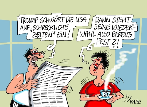 Cartoon: Trump der Schreckliche (medium) by RABE tagged virus,corona,pandemie,coronakrise,rabe,ralf,böhme,cartoon,karikatur,pressezeichnung,farbcartoon,tagescartoon,viren,virenschutz,mundschutz,desinfektion,föderal,föderalismus,ländersache,usa,new,york,donald,trump,präsident,republikaner,demokraten,senat,wahl,wiederwahl,schreckliches,zeiten,einschwörung,wahlkampf,virus,corona,pandemie,coronakrise,rabe,ralf,böhme,cartoon,karikatur,pressezeichnung,farbcartoon,tagescartoon,viren,virenschutz,mundschutz,desinfektion,föderal,föderalismus,ländersache,usa,new,york,donald,trump,präsident,republikaner,demokraten,senat,wahl,wiederwahl,schreckliches,zeiten,einschwörung,wahlkampf