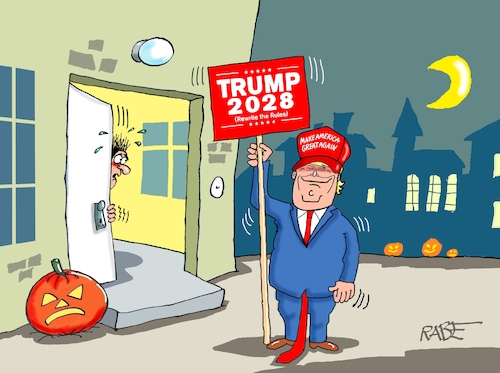 Trump kandidiert (medium) Cartoon: Trump kandidiert (medium) by RABE tagged halloween,grusel,kürbis,süßes,saures,kinder,masken,verkleidung,winter,schneemann,jahrhundertwinter,donald,trump,amtszeit,wiederwahl,präsident,kultur,fest,feier,halloween,grusel,kürbis,süßes,saures,kinder,masken,verkleidung,winter,schneemann,jahrhundertwinter,donald,trump,amtszeit,wiederwahl,präsident,kultur,fest,feier