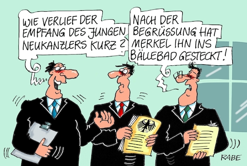 Cartoon: Über Kurz oder lang (medium) by RABE tagged merkel,antrittsbesuch,deutschland,österreich,kurz,neukanzler,övp,spö,rabe,ralf,böhme,cartoon,karikaur,pressezeichnung,farbcartoon,junge,kind,bällebad,ikea,spielwiese,merkel,antrittsbesuch,deutschland,österreich,kurz,neukanzler,övp,spö,rabe,ralf,böhme,cartoon,karikaur,pressezeichnung,farbcartoon,junge,kind,bällebad,ikea,spielwiese