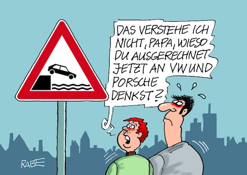 Cartoon: Uferlos (medium) by RABE tagged merz,kanzler,koalition,union,spd,klingbeil,cartoon,karikatur,pressezeichnung,farbcartoon,tagescartoon,bürokratie,verwaltung,beamte,modernisierung,monster,drachen,schwert,holzschwert,nägel,säge,auto,autobranche,autoindustrie,verkehrschild,verkehrszeichen,ufer,absturz,konkurrenz,china,rezession,spritpreis,irankrieg,merz,kanzler,koalition,union,spd,klingbeil,cartoon,karikatur,pressezeichnung,farbcartoon,tagescartoon,bürokratie,verwaltung,beamte,modernisierung,monster,drachen,schwert,holzschwert,nägel,säge,auto,autobranche,autoindustrie,verkehrschild,verkehrszeichen,ufer,absturz,konkurrenz,china,rezession,spritpreis,irankrieg