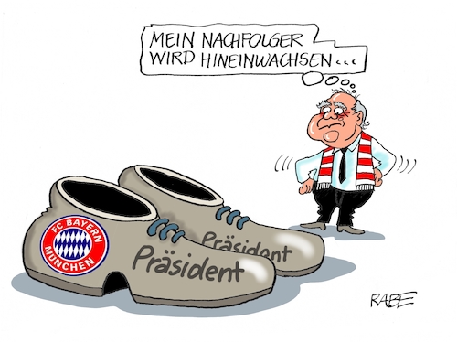 Cartoon: Uli Hoeneß (medium) by RABE tagged uli,hoenß,rummenigge,kovac,trainer,niederlage,rabe,ralf,böhme,cartoon,karikatur,pressezeichnung,farbcartoon,tagescartoon,fc,bayern,münchen,stadion,bundesliega,bundesligatabelle,abschied,schuhe,präsident,ruhestand,manager,uli,hoenß,rummenigge,kovac,trainer,niederlage,rabe,ralf,böhme,cartoon,karikatur,pressezeichnung,farbcartoon,tagescartoon,fc,bayern,münchen,stadion,bundesliega,bundesligatabelle,abschied,schuhe,präsident,ruhestand,manager