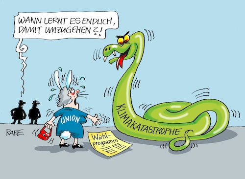 Cartoon: Unionskaninchen (medium) by RABE tagged bundestagswahl,wahlkampf,osten,ddr,ostbeauftragter,bundesregierung,recht,rabe,ralf,böhme,cartoon,karikatur,pressezeichnung,farbcartoon,tagescartoon,cdu,wahlplakat,laschet,lacher,lachnummer,kaninchen,schlange,umweltkatastrophe,klimakatastrophe,hochwasser,überschwemmung,flutopfer,klimaschutz,hochwasserschutz,warnapp,bundestagswahl,wahlkampf,osten,ddr,ostbeauftragter,bundesregierung,recht,rabe,ralf,böhme,cartoon,karikatur,pressezeichnung,farbcartoon,tagescartoon,cdu,wahlplakat,laschet,lacher,lachnummer,kaninchen,schlange,umweltkatastrophe,klimakatastrophe,hochwasser,überschwemmung,flutopfer,klimaschutz,hochwasserschutz,warnapp