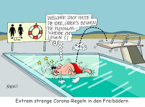 Cartoon: Völlig perPlexi (medium) by RABE tagged virus,corona,pandemie,coronakrise,rabe,ralf,böhme,cartoon,karikatur,pressezeichnung,farbcartoon,tagescartoon,viren,virenschutz,mundschutz,desinfektion,föderal,föderalismus,ländersache,freibader,schwimmbäder,basin,becken,wasser,sprungturm,abstandsregeln,hygieneregeln,infektionsschutz,plexiglas,schutzwand,lockerungen,virus,corona,pandemie,coronakrise,rabe,ralf,böhme,cartoon,karikatur,pressezeichnung,farbcartoon,tagescartoon,viren,virenschutz,mundschutz,desinfektion,föderal,föderalismus,ländersache,freibader,schwimmbäder,basin,becken,wasser,sprungturm,abstandsregeln,hygieneregeln,infektionsschutz,plexiglas,schutzwand,lockerungen