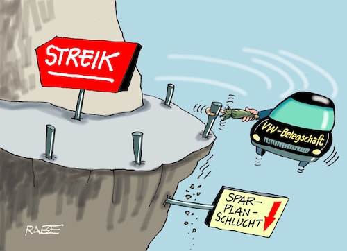 Cartoon: Volkswagen streikt (medium) by RABE tagged ampel,ampelregierung,rot,grün,gelb,fdp,spd,grüne,rabe,ralf,böhme,cartoon,karikatur,pressezeichnung,farbcartoon,tagescartoon,inflation,einkommen,rente,rentenpaket,bruch,streit,neuwahlen,vw,voklswagen,autobauer,autokonzern,boni,belegschaft,streik,arbeitskampf,sparplan,sparpläne,ampel,ampelregierung,rot,grün,gelb,fdp,spd,grüne,rabe,ralf,böhme,cartoon,karikatur,pressezeichnung,farbcartoon,tagescartoon,inflation,einkommen,rente,rentenpaket,bruch,streit,neuwahlen,vw,voklswagen,autobauer,autokonzern,boni,belegschaft,streik,arbeitskampf,sparplan,sparpläne