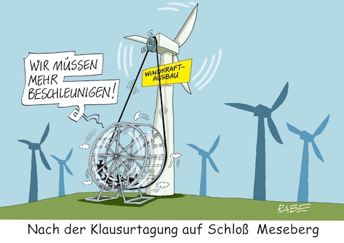 Cartoon: Winderzeuger (medium) by RABE tagged olaf,scholz,bundeskanzler,ankündigung,zeitenwende,ergebnisse,opposition,union,rabe,ralf,böhme,cartoon,karikatur,pressezeichnung,farbcartoon,tagescartoon,kluft,spalt,brücke,ampel,ampelregierung,schloß,meseberg,klausur,klausurtagung,energiewende,beschleunigung,digitalisierung,wind,windrad,windkraft,windkraftanlage,laufrad,keilriemen,riemenantrieb,olaf,scholz,bundeskanzler,ankündigung,zeitenwende,ergebnisse,opposition,union,rabe,ralf,böhme,cartoon,karikatur,pressezeichnung,farbcartoon,tagescartoon,kluft,spalt,brücke,ampel,ampelregierung,schloß,meseberg,klausur,klausurtagung,energiewende,beschleunigung,digitalisierung,wind,windrad,windkraft,windkraftanlage,laufrad,keilriemen,riemenantrieb