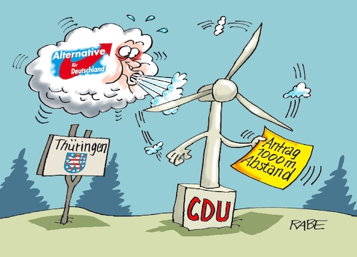 Cartoon: Windwind Situation (medium) by RABE tagged energiewende,windkraft,windräder,solarenergie,umweltminister,robert,habeck,grüne,rabe,ralf,böhme,cartoon,karikatur,pressezeichnung,farbcartoon,tagescartoon,michel,lastenträger,kosten,energiepreise,abstandsregelung,wohnhaus,afd,cdu,thüringen,landtag,odo,ramelow,einigung,zustimmung,antrag,zusammenarbeit,gesetzesentwurf,stimmen,erfurt,energiewende,windkraft,windräder,solarenergie,umweltminister,robert,habeck,grüne,rabe,ralf,böhme,cartoon,karikatur,pressezeichnung,farbcartoon,tagescartoon,michel,lastenträger,kosten,energiepreise,abstandsregelung,wohnhaus,afd,cdu,thüringen,landtag,odo,ramelow,einigung,zustimmung,antrag,zusammenarbeit,gesetzesentwurf,stimmen,erfurt