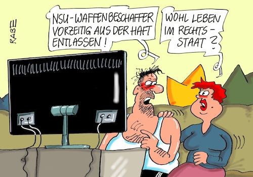 Cartoon: Wohl Leben (medium) by RABE tagged wohl,leben,wohlleben,rechtsstaat,münchen,oberlandesgericht,nsu,waffenbeschaffer,haftentlassung,vorzeitig,rabe,ralf,böhme,cartoon,karikatur,pressezeichnung,farbcartoon,tagescartoon,beate,zschäpe,ermordung,freiheitsstrafe,freiheit,knast,wohl,leben,wohlleben,rechtsstaat,münchen,oberlandesgericht,nsu,waffenbeschaffer,haftentlassung,vorzeitig,rabe,ralf,böhme,cartoon,karikatur,pressezeichnung,farbcartoon,tagescartoon,beate,zschäpe,ermordung,freiheitsstrafe,freiheit,knast